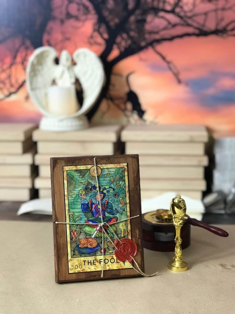 FANTASY WORLD TAROT Special Limited Edition Numbered of 100 copies in Wooden Box