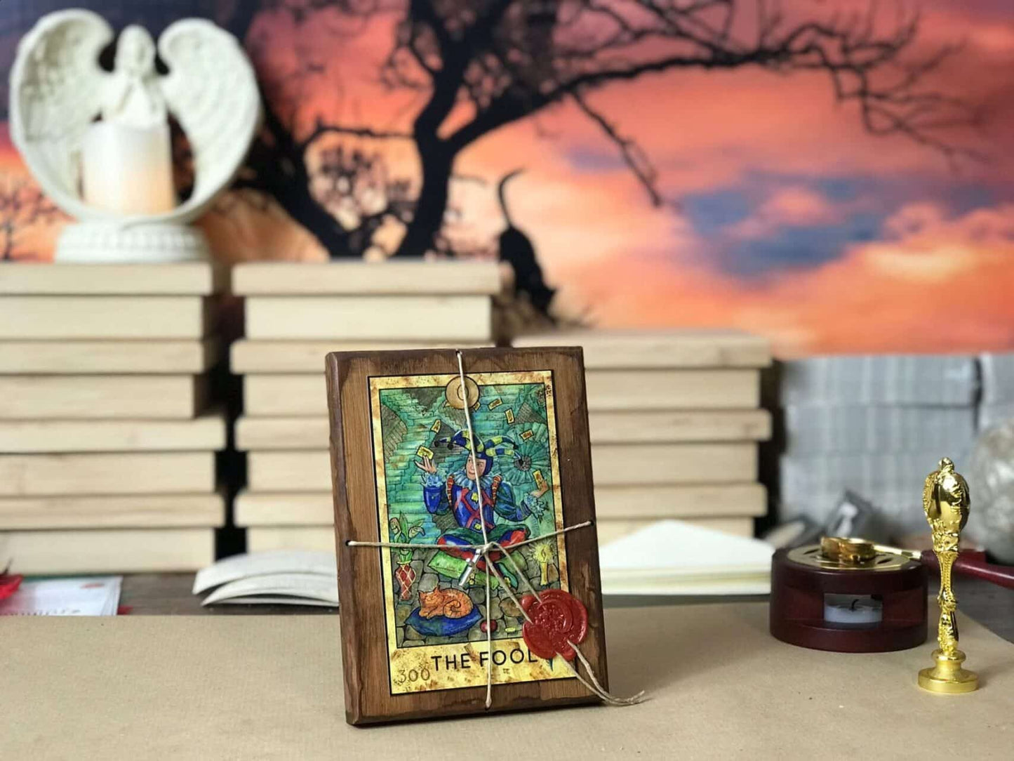 FANTASY WORLD TAROT Special Limited Edition Numbered of 100 copies in Wooden Box