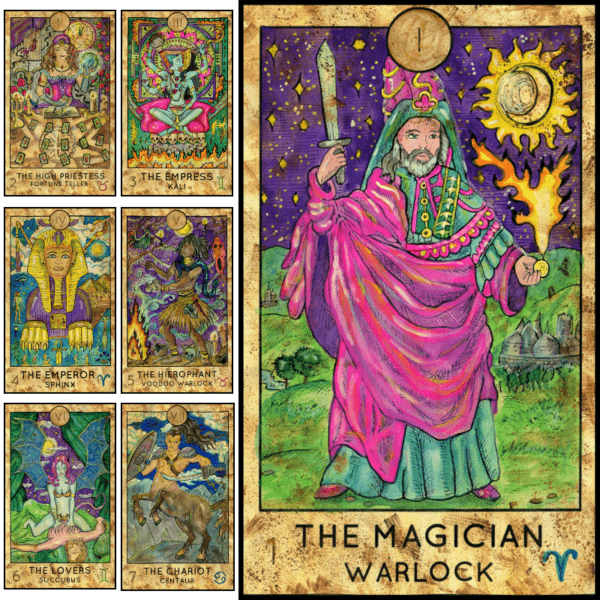 Fantasy World tarot Deck - 78 cards Full deck - digital download