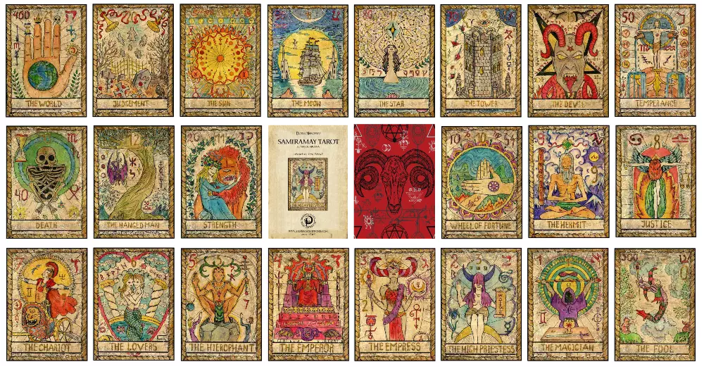 Samiramay Tarot Deck - 22 Arcani Maggiori - Ed.Limitata di 890 copie