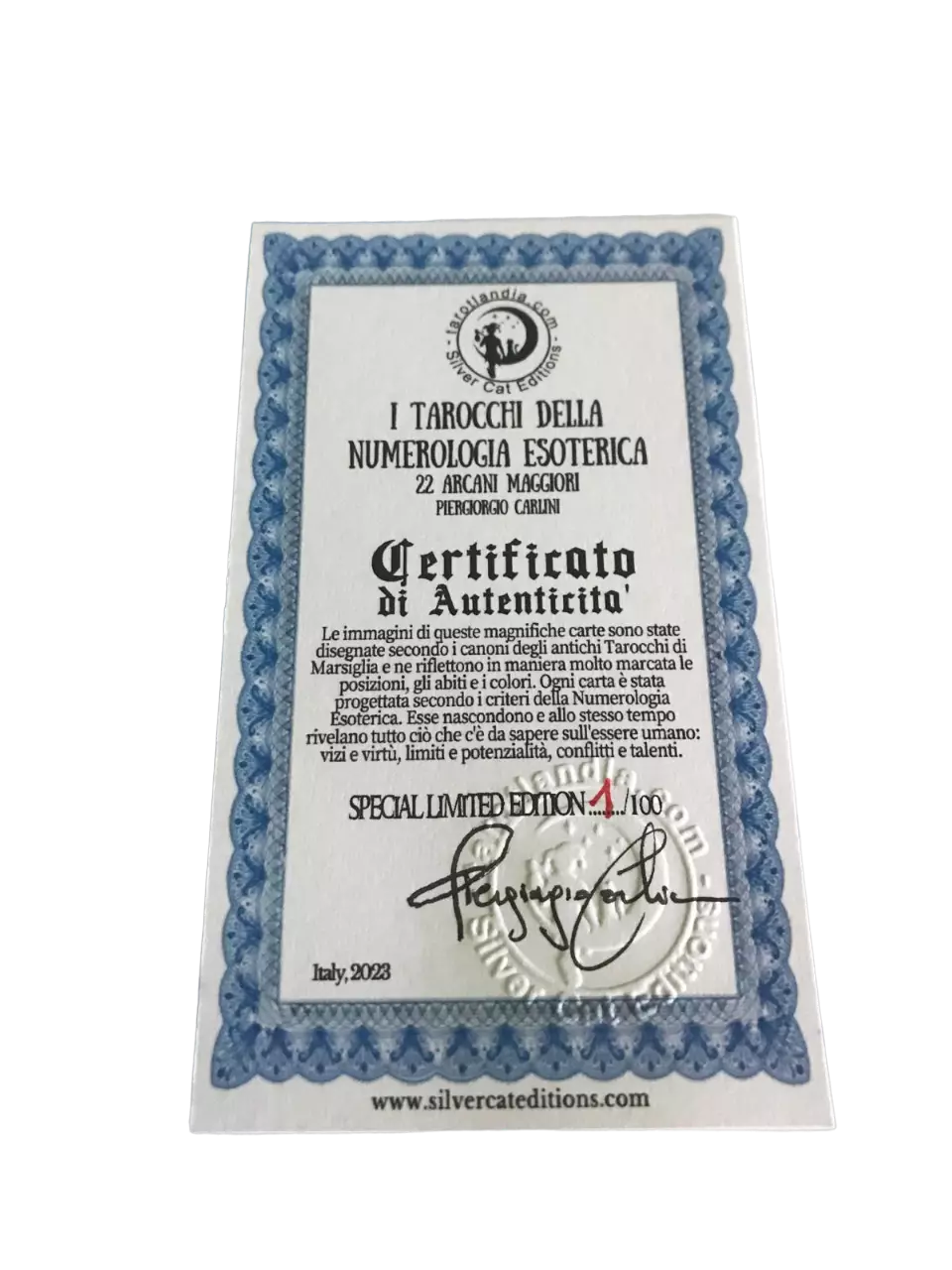 I Tarocchi della Numerologia Esoterica in cofanetto di legno