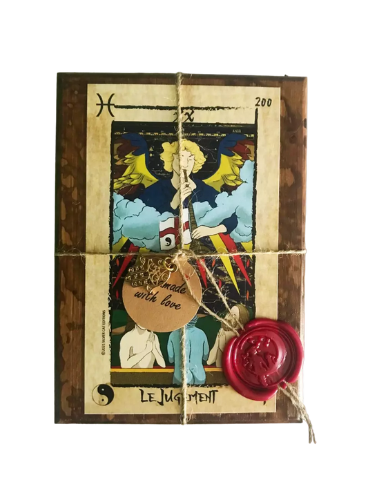 The Tarot of Esoteric Numerology in a wooden box