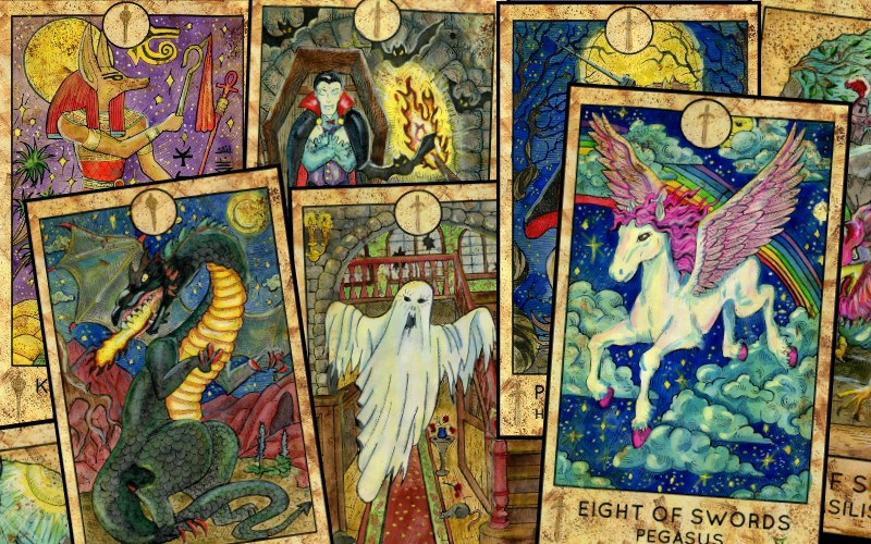 Fantasy World tarot Deck vera Petruk Silver Cat Editions