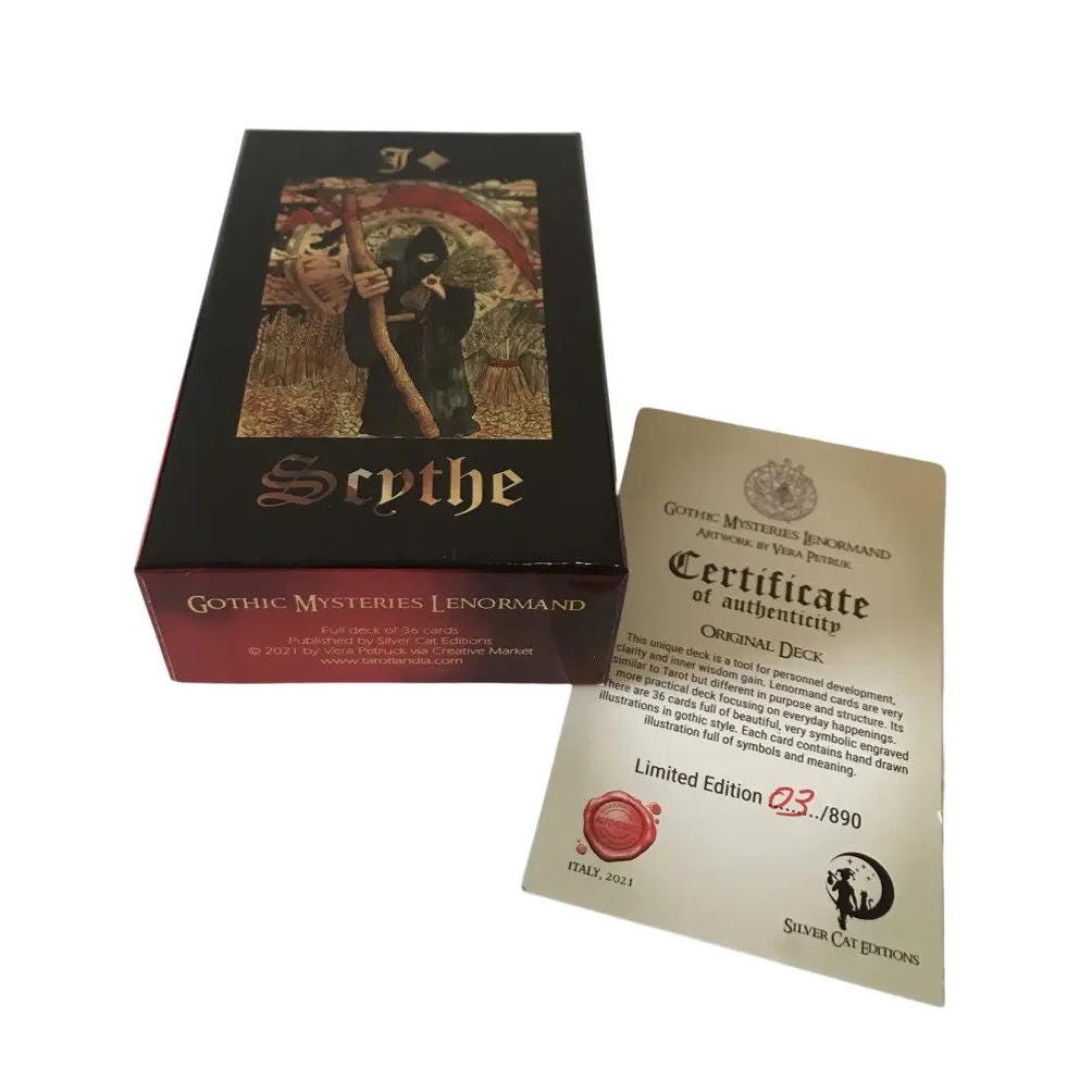 Gothic Mysteries Lenormand Limited Edition Of Only 890 Copies - Artwork Samiramay