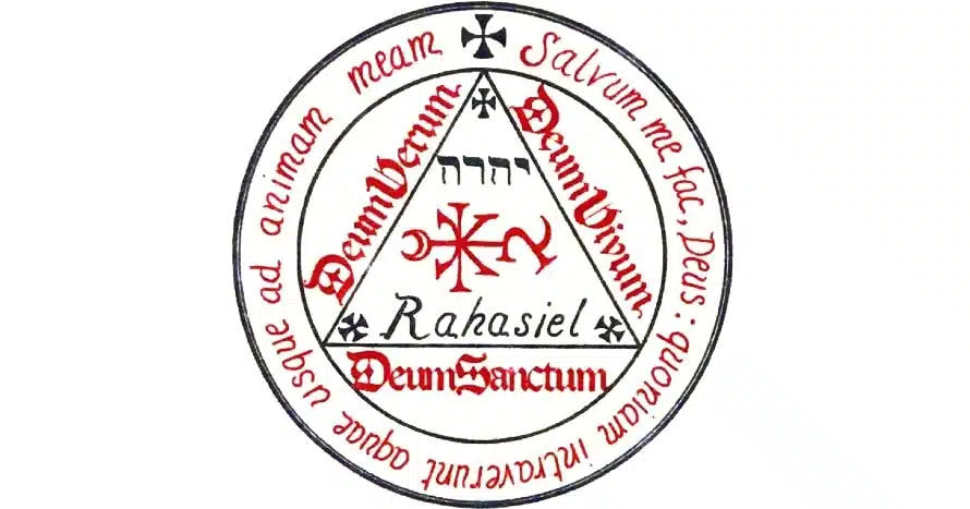 Talismano Rosa + Croce N. 19: Angelo RAHASIEL