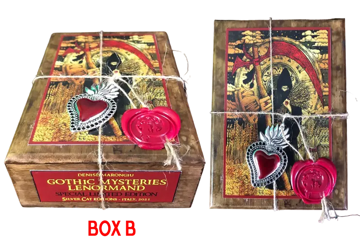 Gothic Mysteries Lenormand Exclusive Edition With Hand-Painted Wooden Box, Lim.E