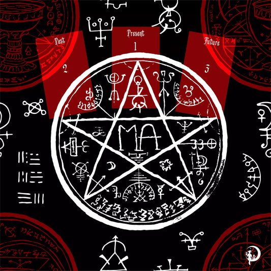 Gothic Mysteries Lenormand Reading Mat - 45x45 Cm