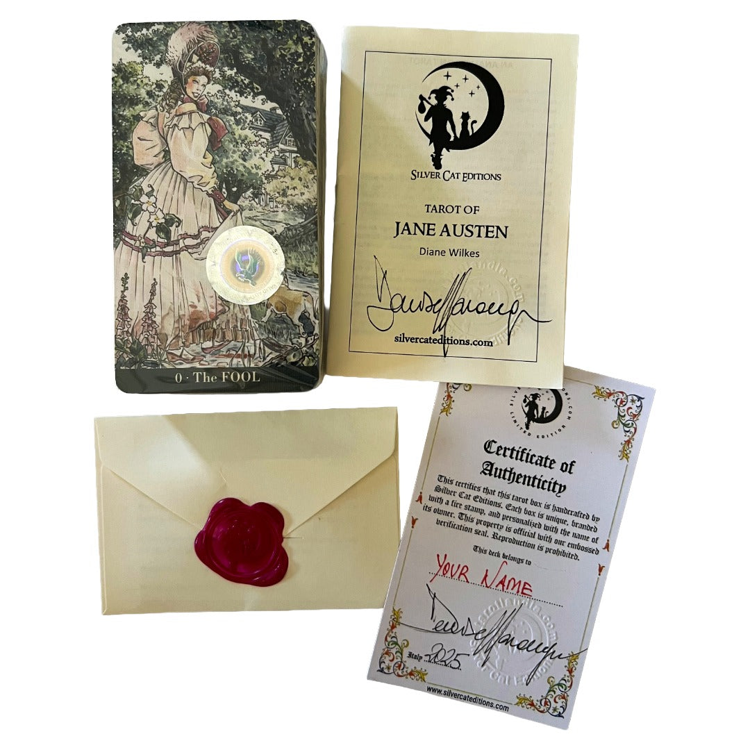 Jane Austen Tarot - Ultra-limited special edition, in a wooden box - Exclusive Ad Personam copy
