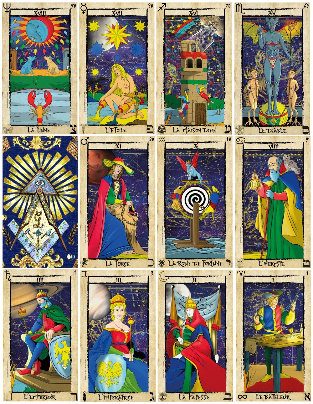 Tarocchi della Numerologia Esoterica - 22 Arcani Maggiori - Ed.Limitata di 890 copie