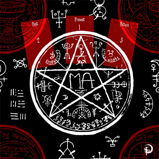 Gothic Mysteries Lenormand Reading Mat - 45x45 Cm