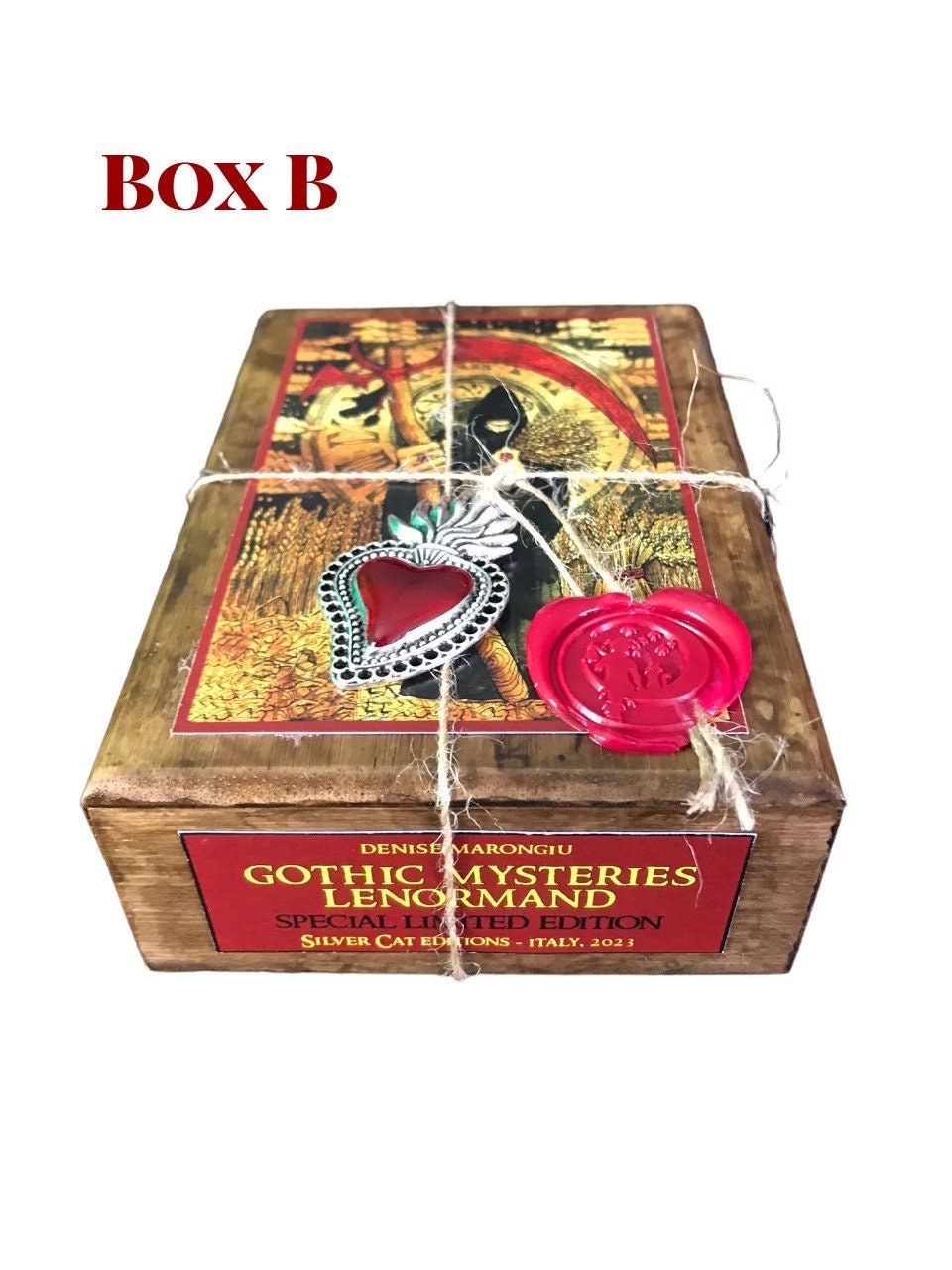 Gothic Mysteries Lenormand Exclusive Edition With Hand-Painted Wooden Box, Lim.Ed. 333 Copies