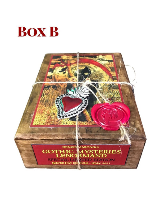 Gothic Mysteries Lenormand Exclusive Edition With Hand-Painted Wooden Box, Lim.Ed. 333 Copies
