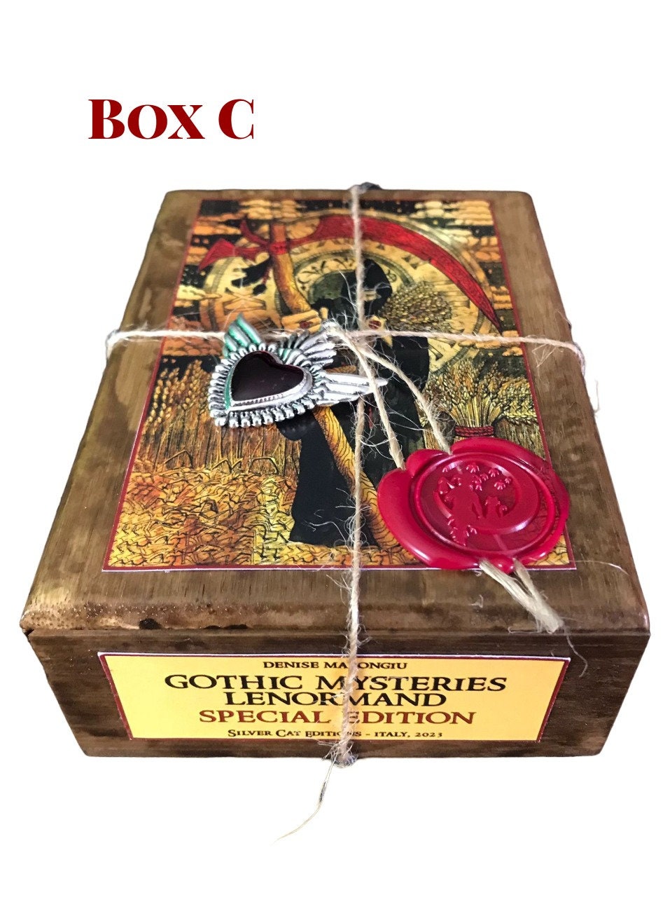 Gothic Mysteries Lenormand Exclusive Edition With Hand-Painted Wooden Box, Lim.Ed. 333 Copies