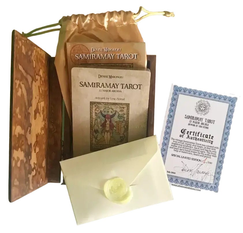 Samiramay Tarot 22 Major Arcana Limited Edizion in Wooden Box