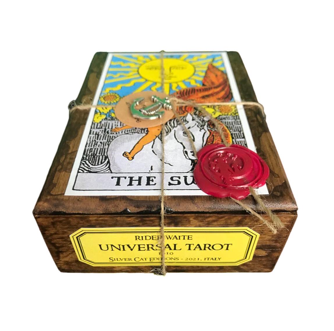 Universal Rider Waite Tarot - Special Limited Edition, Unique Ad Personam Copy, in Wooden Box
