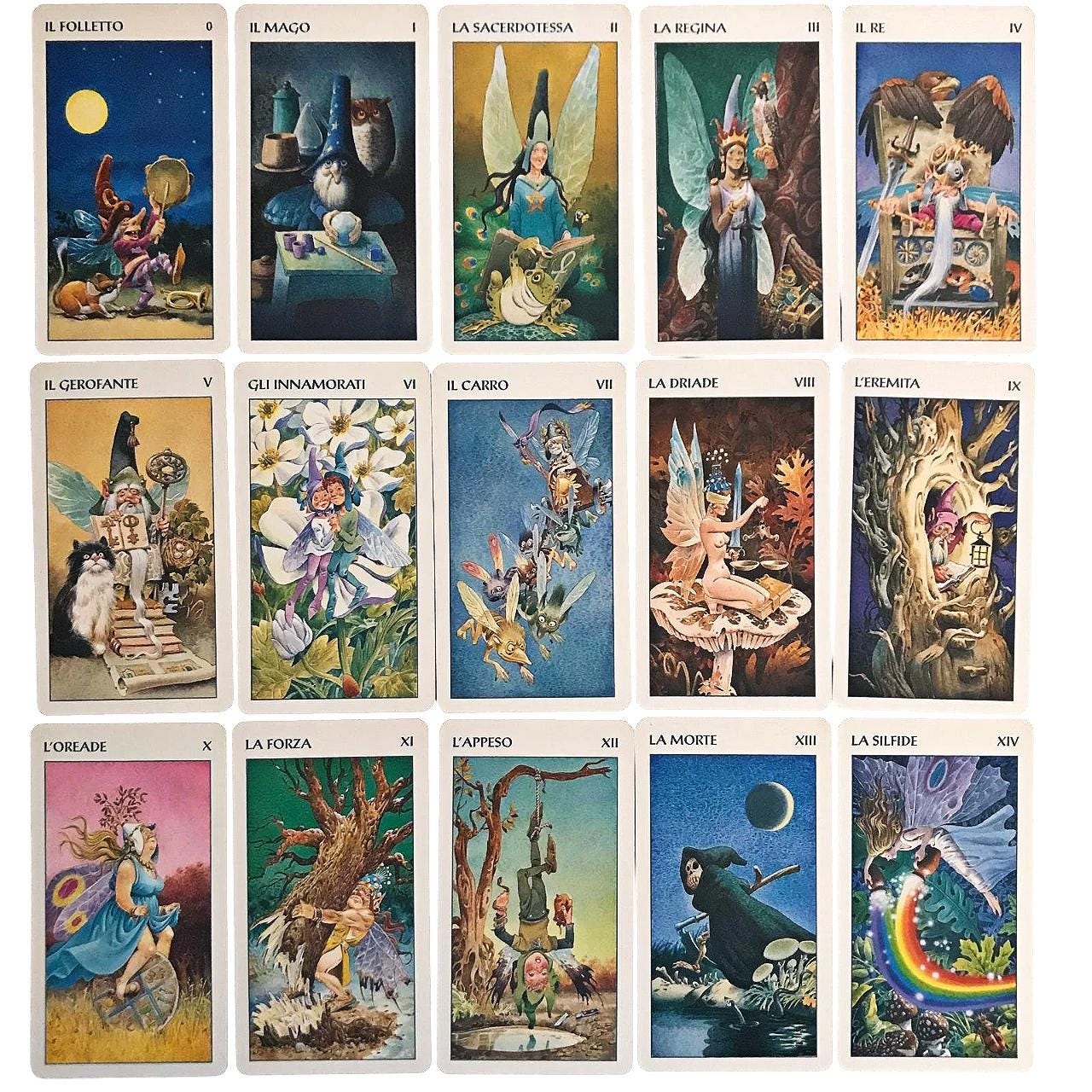Fairy Tarot 22 Major Arcana - Tarocchi delle Fate - 2023 Silver Cat Editions